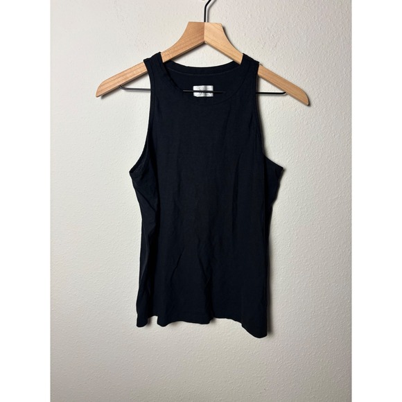 Athleta Tops - Athleta Organic Cotton High Neck Tank Top Black S 228974